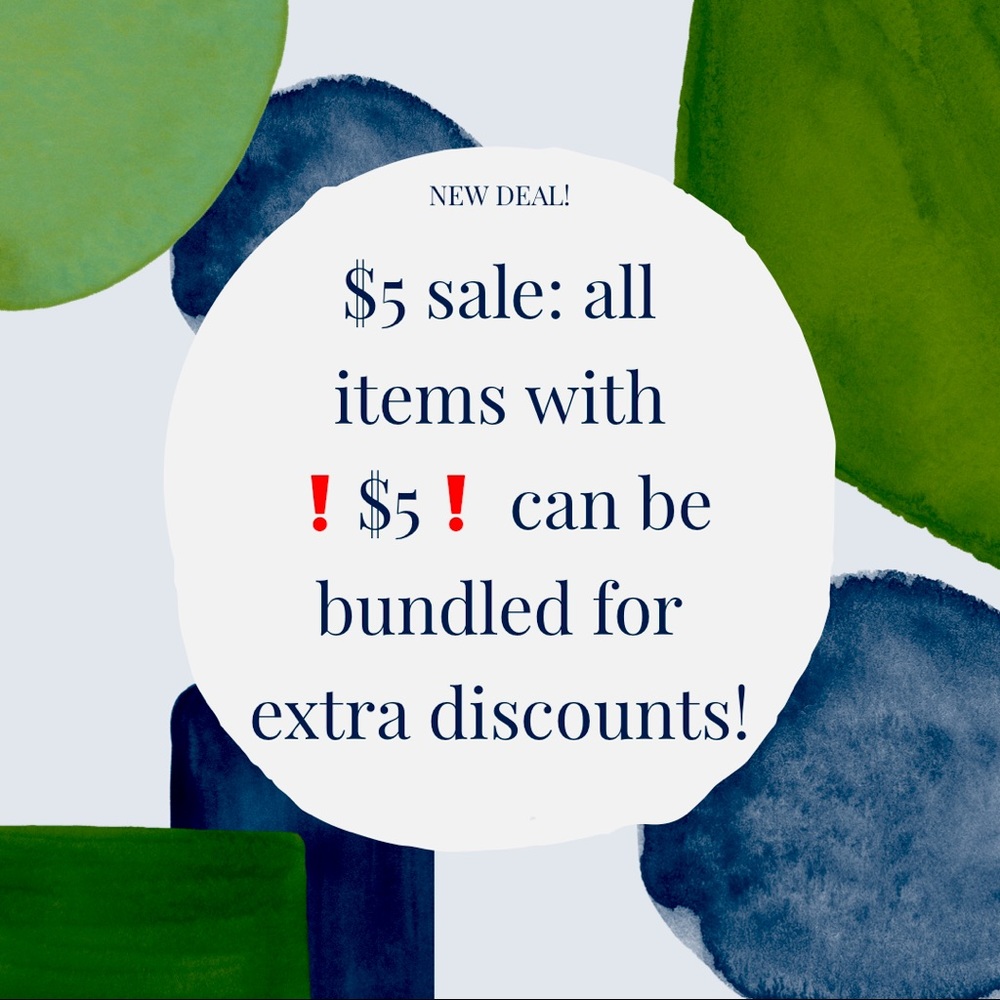 ❗️$5 Bundle and save deal ❗️